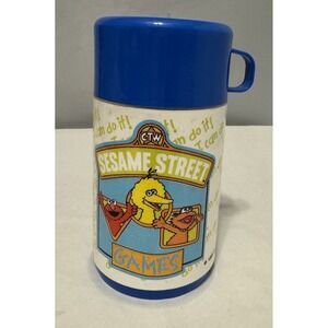 Vintage 1995 Aladdin Sesame Street Thermos‎ Big Bird Elmo